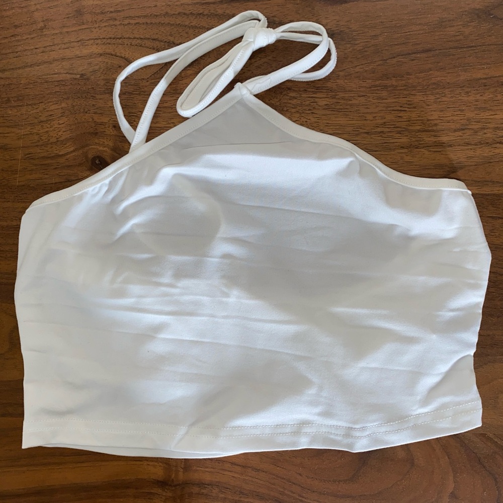 SHEIN Halter Top - White
